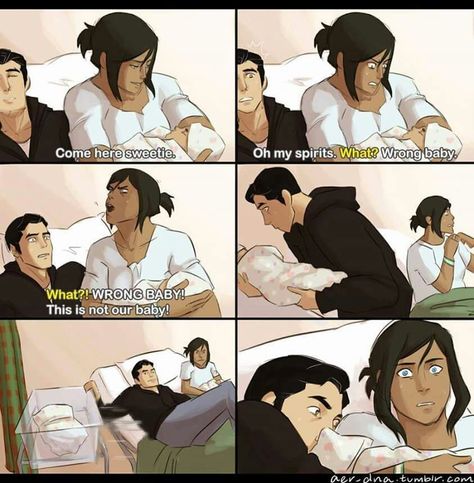 Korasami all the way, but this is awesome Makorra Fanart, Mako Fanart, Avatar Ships, Atla Memes, Right In The Childhood, Avatar Korra, Avatar The Last Airbender Funny, Avatar Funny, Avatar Series