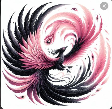 Phoenix And Rose Tattoo, Fire Phoenix Tattoo Feminine, Whole Back Tattoo Women, Phoenix Mandala, Flying Phoenix Tattoo, Most Beautiful Tattoos, Phoenix Feather Tattoos, Fenix Tattoo, Shoulder Movement