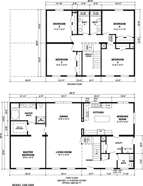 I like the floor Plan but I don't like the stairs leading to the front door. House Floor Plans 5 Bedroom 2 Story, 2 Story Barndominium 5 Bedroom, Two Story House Blueprints, 5 Bedroom House Floor Plan 2 Story With Basement, Two Story 5 Bedroom Floor Plans, 2 Story 5 Bedroom Barndominium, 2 Story 5 Bedroom House Plans Open Floor, 5 Bedroom Modular Home Plans, 5 Bedroom 2 Story Barndominium Floor Plans