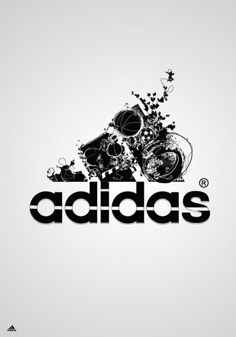 Stylized adidas logo, via @slackluster Rakel Sablon, Adidas Logo Art, Adidas Poster, Adidas Ad, Adidas Logo Wallpapers, Adidas Art, Adidas Wallpapers, Handy Wallpaper, Adidas Design