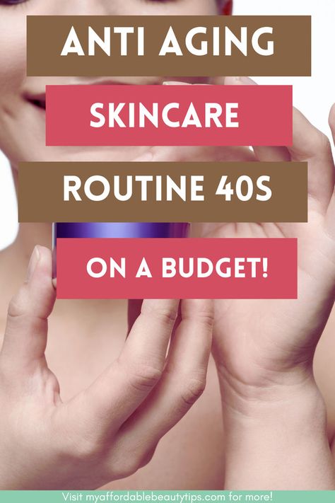 THIS PIN CONTAINS INFORMATION ABOUT ANTI AGING SKINCARE ROUTINE FOR OVER 40S Basic Skin Care Routine Simple, Anti Aging Routine Skincare, Skin Care Routine For Anti Aging, Skin Care 50s Anti Aging, Drugstore Skincare Routine Over 40, Skin Care In Your 40s Faces, Over 40 Face Routine, Skin Care For Women In 40s, Skincare Routine For Black Women Over 40