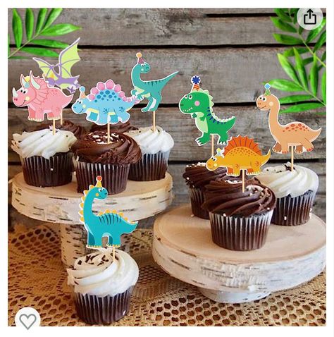 ❤❤Package/Size: Pack of 32Pcs. Size: W 2inch * H 4.9inch / W 5.2cm * H 12.5cm(Including Stick). ❤❤Material: High quality 300g cardboard with food grade toothpicks sticks, attractive and durable！ ❤❤Dinosaur Cupcake Toppers are good for decorating cupcakes, desserts, cookies, donuts, table, cheese and so on, make your food look delicious, add a wonderful touch to your table, it can also be applied to creating small fruit kabobs. ❤❤Suitable Occasion: Dinosaur Cupcake Toppers are suitable for Dinosa Dino Party Decorations, Dinosaur Theme Birthday, Dinosaur Cupcake, Dinosaur Cupcake Toppers, Kids Birthday Party Cake, Dino Theme, Dinosaur Cupcakes, Decorating Cupcakes, Dinosaur Birthday Party Decorations