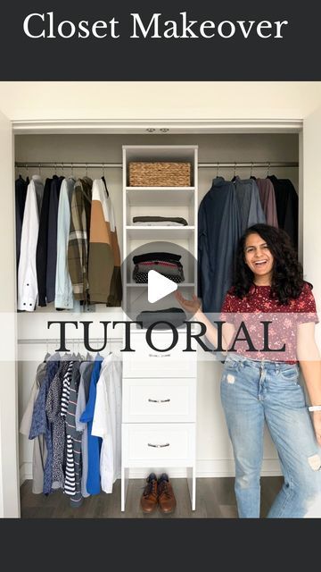 65K views · 1.5K likes | Hana | DIY & Home Design on Instagram: "Everything you need to know about this closet Installing this closet is so simple. It’s perfect for Beginner DIYers too. The hardest part was getting the tower straight. Let me know if you have any questions! Link in bio 🇨🇦 🇺🇸 Closet makeover, Easy Closet DIY, Closet organization #DIYCloset #dreamcloset" Closet Inserts, Diy Closet Organization, Easy Closet, Closet Diy, Simple Closet, The Hardest Part, Closet Makeover, Diy Closet, Hard Part