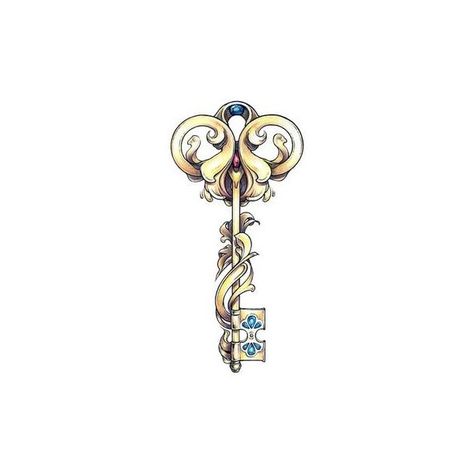 key tattoo ❤ liked on Polyvore featuring accessories and body art Key Tattoo Designs, Key Drawings, Tattoo Painting, Art Nouveau Tattoo, Nouveau Tattoo, Key Tattoos, Key Tattoo, Tattoo Feminina, Keys Art