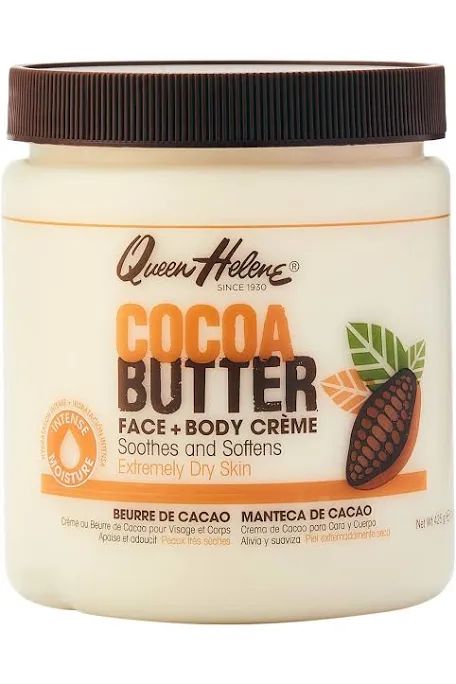 Cocoa butter Ever sheen - Buscar con Google Cocoa Butter Cream, Queen Helene, Body Creme, Extremely Dry Skin, Pomegranate Oil, Skin Essentials, Wrinkled Skin, Soften Skin, Skin Care Essentials