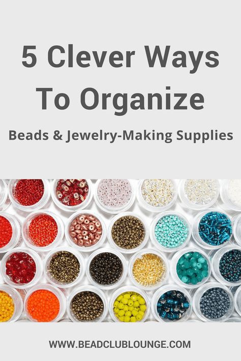 Organize Jewelry Making Supplies, Diy Bead Organization Ideas, How To Organize Jewelry Making Supplies, Jewelry Supply Organization, Organizing Jewelry Making Supplies, How To Organize Beads For Jewelry Making, Jewelry Making Supplies Organization, Jewelry Making Organization Ideas, Jewelry Making Storage Ideas