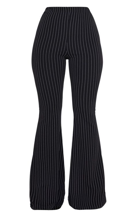 Flair Pants, Pinstripe Trousers, Black Turtle Neck, Corset Style Tops, Summer Inspo, Flare Trousers, Flare Leggings, Christmas Wishlist, Work Outfits