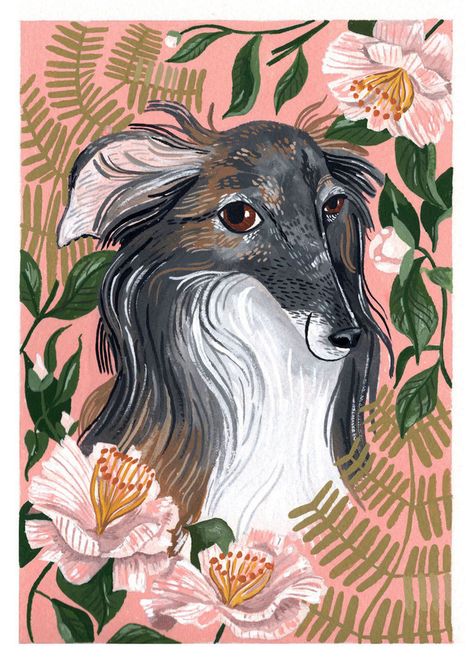 Pet Portraits by Rae Ritchie — Jennifer Nelson Artists Dog Portraits Illustration, Rae Ritchie, Portraits Illustrés, Portraits Pop Art, Dog Portraits Art, L'art Du Portrait, Art Et Illustration, Dog Illustration, Dog Paintings