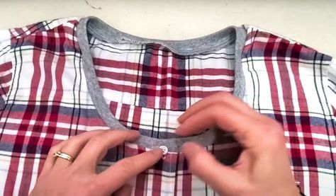 In this tutorial, I’m going to be upcycling a shirt I found in the thrift store. Follow along and see how easy upcycling flannel shirts can be! Diy Flannel Shirt Refashion, Flannel Shirt Refashion, Sewing Tshirt, Dress Alterations, Flannel Shirts, Shirt Refashion, Shirt Dress Casual, Tee Outfit, Blouse Outfit