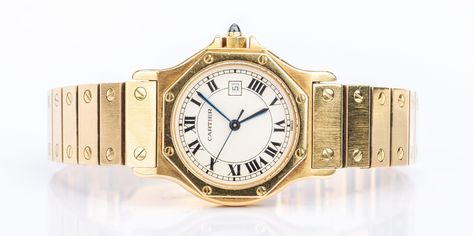 Cartier Santos Octagon, Cartier Watches Mens, Cartier Watches Women, Mod Jewelry, Jewelry Wishlist, Cartier Santos, Dream Watches, Watches Women, Jewellery Inspiration