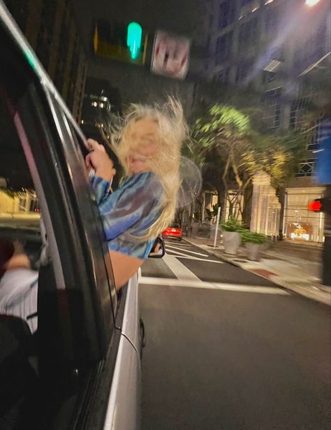 Hanging Out Car Window Photoshoot, Hanging Out Of Car Window Pictures, Out The Car Window Pics, Hanging Out Car Window, Night Pic, Outside Window, Window Picture, Car Pic, Girl Haircut