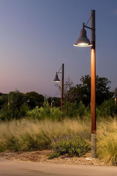 Bol - Outdoor Wood Light Pole - Structura Cabin Lamp, Farm Light, Zoo Architecture, Casa Cook, Boho Lighting, Parking Lot Lighting, Driveway Lighting, Street Lighting, Outdoor Lamp Posts