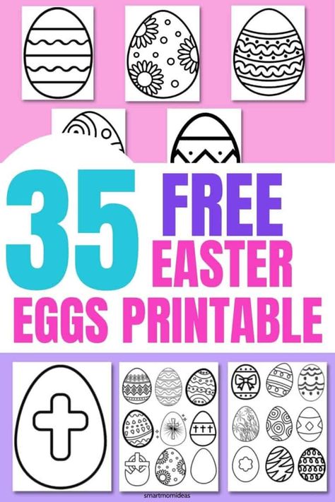 Eggs Template, Easter Breakfast Ideas, Easter Eggs Printable, Easter Egg Printable, Easter Egg Template, Easter Egg Coloring Pages, Easter Breakfast, Better Mom, Easter Coloring