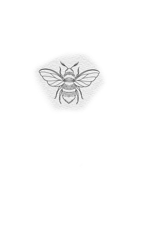 Line Work Bee Tattoo, Fine Line Bumble Bee Tattoo, Fineline Bee Tattoo, Bee Fine Line Tattoo, Bee Outline Tattoo, Fine Line Bee Tattoo, Bumblebee Tattoo, Bee Outline, Honey Bee Tattoo