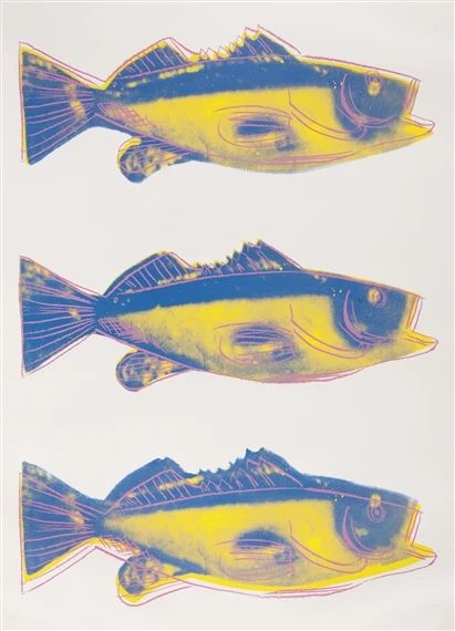 Artwork by Andy Warhol, FISH (F. & S. IIIA.41), Made of Screenprint in colors Warhol Paintings, Andy Warhol Marilyn, Andy Warhol Flowers, Andy Warhol Museum, Andy Warhol Pop Art, Andy Warhol Art, Warhol Art, Claes Oldenburg, Pop Art Movement