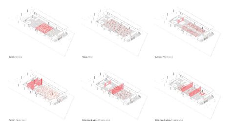 Gallery of Pratgraussals Events Hall / PPA architectures + Encore Heureux Architects - 22 Hall Architecture, Agricultural Buildings, Cathedral Basilica, Event Stage, Event Hall, Timber Structure, Hall Design, Public Building, Ground Floor Plan