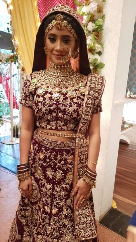 Shivangi Joshi lehenga collection from Yeh Rishta Kya Kehlata Hai | IWMBuzz Shivangi Joshi Lehenga, Lehenga Looks, Yeh Rishta Kya Kehlata Hai, Wedding Outfits For Groom, Sarees For Girls, Indian Bridal Photos, Lehnga Dress, Shivangi Joshi, Lehenga Collection