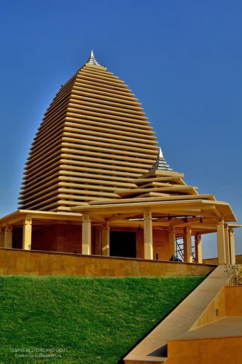 Gallery of Temple in Stone and Light / SpaceMatters - 27 Akash Kumar, Shiva Temple, Roman Aqueduct, Sheikh Zayed Grand Mosque, Sacred Architecture, Temple Architecture, Weekend House, Grand Mosque, Jaisalmer