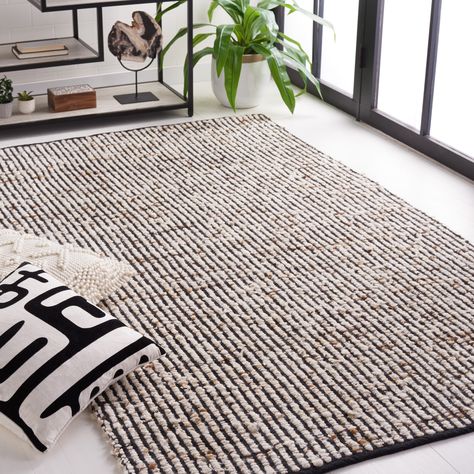 SAFAVIEH Handmade Natura Ersilia Wool & Jute Rug - Bed Bath & Beyond - 36257732 Playroom Kitchen, Mosaic Texture, Jute Wool Rug, Flatweave Area Rug, Beach House Style, Striped Rug, Ivory Rug, Jute Rug, Kitchen Living Room