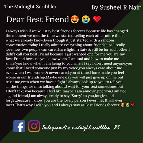 Best Friend Emotional Message, Emotional Birthday Letter To Best Friend, Brdy Wishes, Birth Month Quotes, Cute Texts For Her, Friends Scrapbook, Birthday Quotes Bff, Birthday Verses For Cards, Message For Best Friend