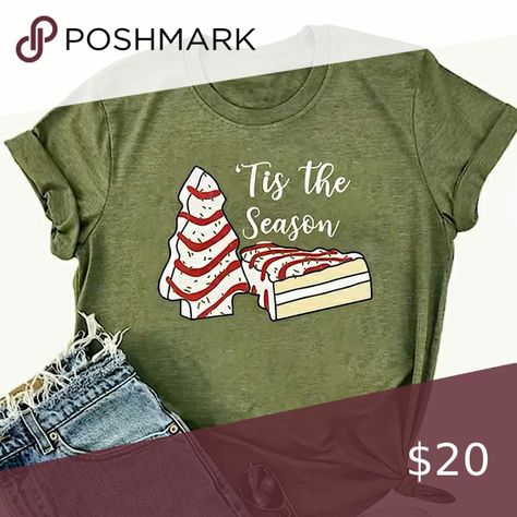 Tis The Season Little Debbie Christmas Tree Cake T-Shirt Little Debbie, Plus Size Kleidung, Inspiration Mode, Striped Tee, Plus Size Tops, Plus Clothing, Women Clothing, Plus Size Outfits, Womens Tees