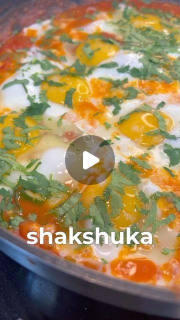 RUHAMA SHITRIT on Instagram‎: "SUNDAY SHAKSHUKA!🍅🥚
This is one of my favorite dishes to eat on Sunday and actually everyday!😍
Check out the 2 ingredients that make it the Best Shakshuka Ever! 
FOLLOW @ruhamasfood for more
SHARE THIS RECIPE 👇
.
שקשוקה מנצחת!🍅
מתכון בתגובות.
.
Recipe:
Ingredients- 
5 tablespoons of olive oil 
1 teaspoon of cumin seeds
1 teaspoon of caraway seeds
10-12 red campari tomatoes, cut to quarters
1 jalapeño pepper, finely chopped (without the seeds) 
1 orange bell pepper, finely chopped 
1 teaspoon of kosher salt 
1 teaspoon of paprika 
1 tablespoon of tomato paste
2 minced garlic cloves
2 tablespoons of chopped cilantro 
10 organic eggs 
Maldon salt flakes 

Method- 
1. In a skillet pan, on medium heat, pour the olive oil.
2. Add the cumin and caraway seeds an Eggs Shakshuka, Egg Shakshuka, Campari Tomatoes, Maldon Salt, Shakshuka Recipe, Orange Bell Pepper, Shakshuka Recipes, Skillet Pan, Organic Eggs