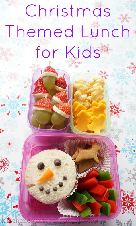 Christmas Themed Lunch for Kids