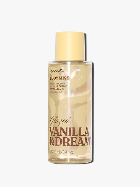 GLAZED Body Mist | Body Fragrance Victoria’s Secret Bare Perfume, Warm Vanilla Perfume, Vanilla Body Care, Vanilla Body Oil, Vanilla Donut, Vanilla Body Mist, Vanilla Perfumes, Vanilla Lotion, Perfume Vanilla