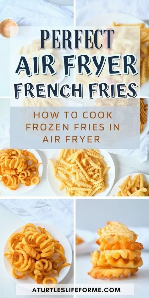 Air Fryer Times For Frozen Foods, Frozen Perigees Air Fryer, Airfry Frozen French Fries, How To Air Fry Frozen French Fries, How To Cook Fries In Air Fryer, Frozen Fry Recipes, How Long To Air Fry Frozen French Fries, Frozen French Fries In Air Fryer, Air Fry Frozen Vegetables