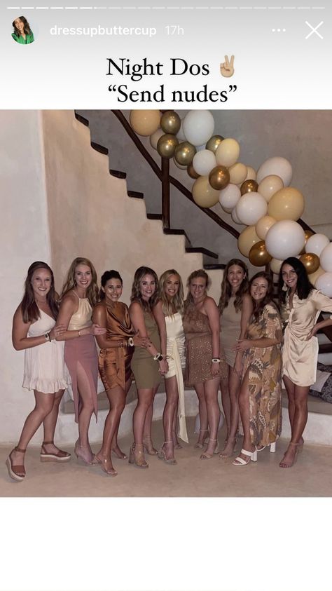 Neutral Dress, Bachelorette Pad, Bachelorette Themes, Bachelorette Party Outfit, Bachelorette Outfits, Theme Days, Bachelorette Trip, Bachelorette Party Themes, Bach Party