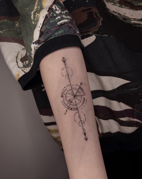 Compass tattoo design Misa Tattoo, Latitude Longitude Tattoo, Geometric Compass Tattoo, Icarus Tattoo, Tattoo 2022, Compass Tattoos, Tattoo Samples, Tattoo Catalog, Compass Tattoo Design