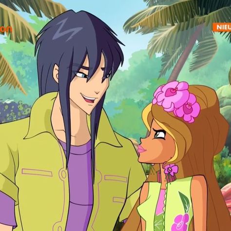 Flora and Helia 🌸 winx club Helia Winx Club, Flora And Helia, Winx Flora, Klub Winx, Clubbing Aesthetic, Rainbow Aesthetic, Cartoon Pics, Winx Club, Handsome Anime Guys