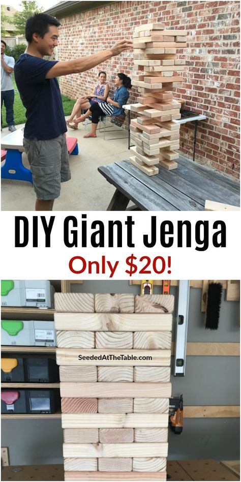 Diy Large Jenga Blocks, Large Jenga Diy Backyard Games, Diy Giant Backyard Games, Backyard Jenga Diy, Large Jenga Diy, Giant Backyard Games, Outdoor Jenga Diy, Yard Jenga Diy, Homemade Jenga Game