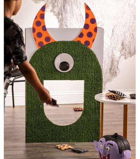 Monster Beanbag Toss Monster Bean Bag Toss, Cute Beanbag, Beanbag Toss, Make A Monster, Bean Bag Filling, Diy Monsters, Discounts For Teachers, Bean Bag Toss Game, Fall Games