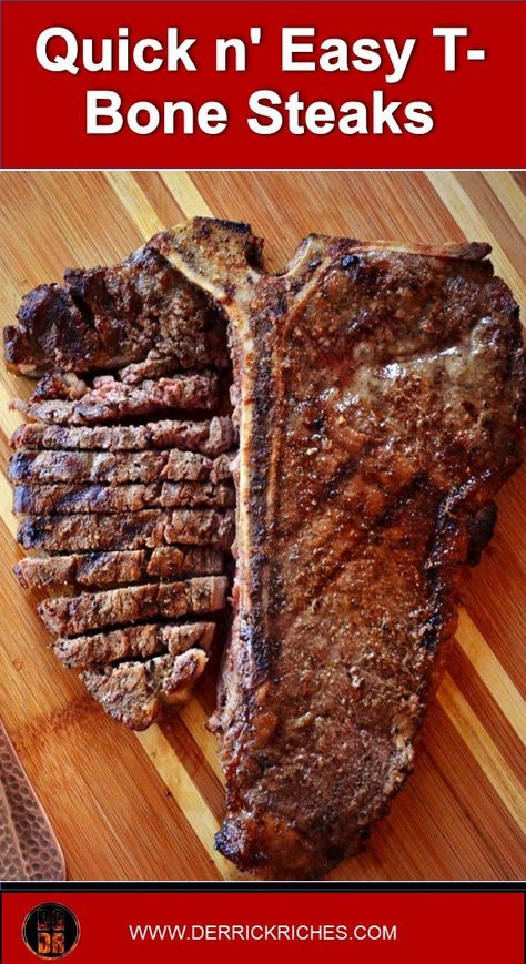 Marinade For T Bone Steak, How To Cook Tbone Steak, T Bone Steak Recipe Pan, T Bone Steak Recipe Grilled Marinade, Air Fryer T-bone Steak Recipes, Beef Loin T Bone Steak Recipe, T Bone Steak Dinner Ideas, T Bone Steak Recipe Cast Iron, Tbone Steak Crockpot Recipes