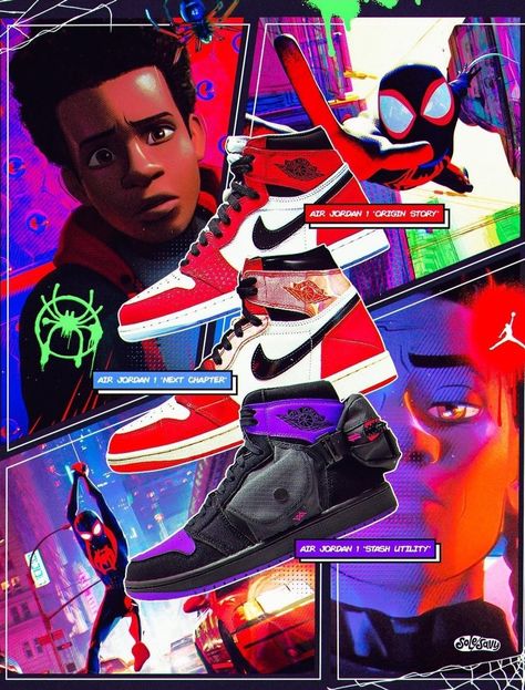 Sneakers Shoes For Men, Casual Sneakers For Men, Marvel Shoes, Miles Spiderman, Image Spiderman, Miles Morales Spiderman, Cute Couple Halloween Costumes, Spiderman Movie, Spiderman Artwork