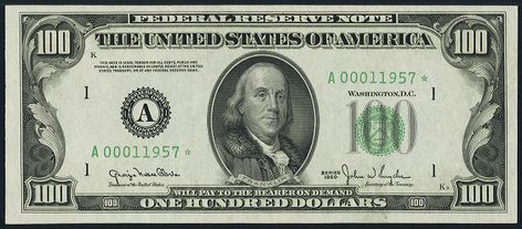 $100 Bill, 100 Dollar Bill, Federal Reserve Note, Currency Note, 100 Dollar, Federal Reserve, Money Ideas, Benjamin Franklin, In God We Trust