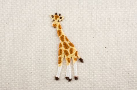 Giraffe patch from Hamanaka, for backpack or bag marks for your kids! And this patch is a delicate, high-quality embroidery that perfectly expresses the fur and texture. This is an emblem that both adults and children will love! Size : length6.3cm×width3.0cm Made in Japan Designed in Japan ----- Standard free shipping does not come with a tracking number. Add registered mail option if needed. We are sorry but any damages, thefts and losses are not covered under this guarantee.  -----  How to use Jacket Diy, Diy Jacket, Patch Embroidery, Denim Projects, Embroidered Badges, Japan Design, Wild Animal, Iron On Patch, Knitting Yarn