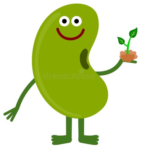 Bean and plant. Illustration of a cute cartoon bean holding a plant , #AFFILIATE, #Illustration, #plant, #Bean, #cute, #holding #ad Green Bean Drawing, Bean Animation, Beans Illustration, Dragon Claws, Nice Tattoos, Plant Texture, Plant Clips, Bean Plant, School Clipart