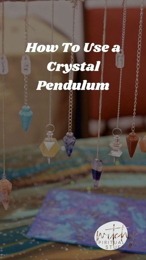 A crystal pendulum is a divination tool used for spiritual guidance, decision making, answering questions, and purifying negative energy. It can be made of any material but should be symmetrical and weighted to function correctly. Crystals are an excellent choice for use as a pendulum because they already have a tremendous frequency and high level of spirituality. #pendulum #dowsing Crystal Pendulum How To Use, How To Make A Pendulum, Pendulum Witchcraft, Pendulum Dowsing, Answering Questions, Crystal Pendulum, Types Of Crystals, Clear Quartz Point, Modern Witch