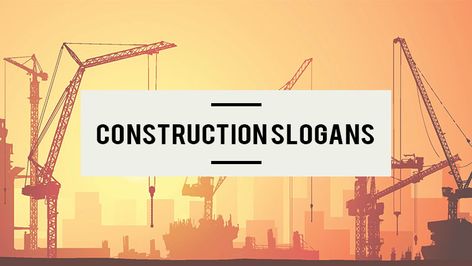 The construction industry is a booming business with plenty of opportunities. It is easy to put up a construction company if you have ideas and … Construction Quotes, Campaign Management, Handyman Business, Booming Business, Information Board, Business Slogans, Contracting Company, Construction Activities, Catchy Slogans