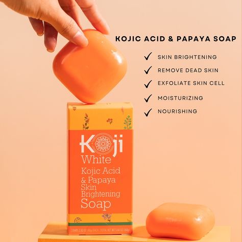 Experience the gentle yet effective exfoliation of Kojic Acid and Papaya Soap for a brighter complexion🧡🫶🏻 #papayasoap #kojiwhite Papaya Soap, Kojic Soap, Facial Skin Care Routine, Kojic Acid, Personal Hygiene, Facial Skin Care, Facial Skin, Care Routine, Papaya