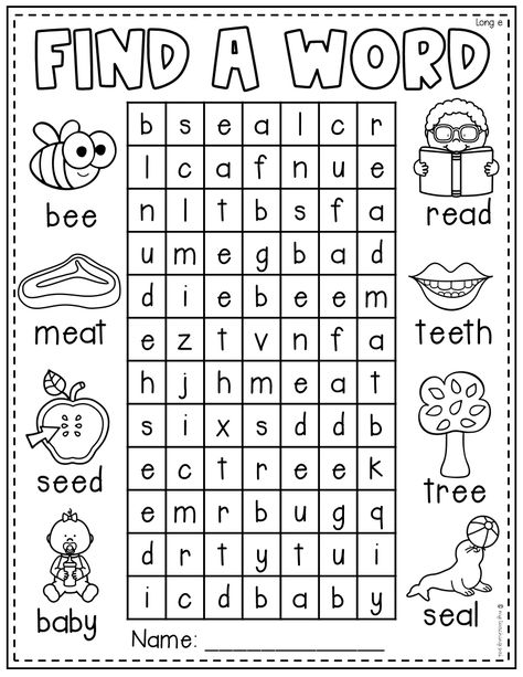 Find a Word Phonics Worksheets - CVC, Long Vowels, Digraphs, Blends & More! | Phonics worksheets, Kindergarten worksheets sight words, Phonics #Find_A_Word_Free_Printable #Blending_Sounds_Worksheets #Pre_Schoolers_Activities_Printable #Phonics_1st_Grade Pre Schoolers Activities Printable, Find A Word, Word Puzzles For Kids, Fun Phonics Activities, Word Table, Digraphs Worksheets, Cvc Words Worksheets, Printable Alphabet Worksheets, Cvc Word Activities