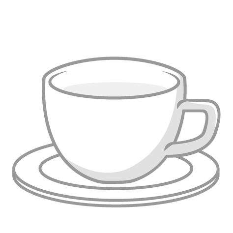 Cup Download Picture｜illustoon Coffee Cup Outline, Empty Coffee Cup, Cup Outline, Hot Chocolate With Cream, Cup Drawing, Image Drawing, Stainless Bottle, Clip Art Free, Empty Cup