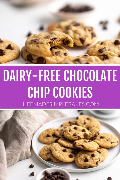 Experience the wonder of Dairy Free Chocolate Chip Cookies. Warm, chocolatey goodness in each bite that comes together in less than 30 minutes! Egg Free Chocolate Chip Cookies, Oil Chocolate Chip Cookies, Coconut Oil Chocolate Chip Cookies, Dairy Free Baby, Dairy Free Chocolate Chip Cookies, Coconut Oil Chocolate, Dairy Free Cookies, Dairy Free Cake, Dairy Free Chocolate Chips