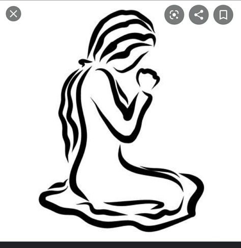 Praying Hands Images, Pray Tattoo, God Illustration, Woman Kneeling, The Way Of The Cross, Kneeling In Prayer, Christian Drawings, White Paintings, Way Of The Cross