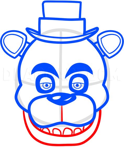 How To Draw Freddy Fazbear Easy, Step by Step, Drawing Guide, by Dawn | dragoart.com Freddy Fazbear Drawing, Fnaf Birthday, Evil Teddy Bear, Fnaf Party, Birthday Idea, Freddy Fazbear, Fnaf Characters, Fnaf Drawings, Guided Drawing