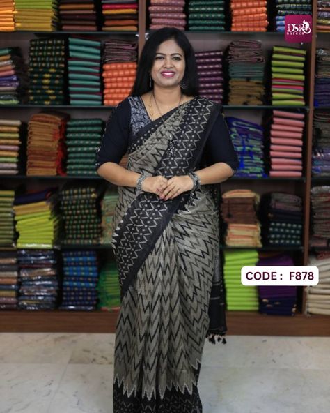 Jute cotton sarees @ 550+$ Booking Shalini - 7305626399 Kousalya - 6374441254 Suji - 7200602017 Sasi - 9653484447 Soniya - 9443143352 Website 📲 www.dsrsarees.com Android App 📲 https://play.google.com/store/apps/details? id=com.dsrapp.dsrsarees IOS App 📲 https://apps.apple.com/app/dsr-sarees/id6504281793 —————————————————— Join our WhatsApp Channel to receive exclusive updates on new arrivals and offers, https://whatsapp.com/channel/0029VaFMxcZ89iniEF8WcZ2U —————————————————— 🏤OUR STORE D... Jute Cotton Sarees, Ikkat Pattern, Black Saree Online Shopping, Pure Cotton Sarees With Price, Luxury Semi-stitched Cotton Saree, Cotton Saree Online Shopping With Price, Saree Trends, Cotton Sarees, Cotton Saree