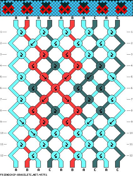 http://friendship-bracelets.net/pattern.php?id=45751 Turtle Pattern Bracelet, Sea Turtle Bracelet Pattern, Turtle Friendship Bracelet Pattern, Turtle Bracelet Pattern, Turtle Friendship Bracelet, Bracelet Template, Floss Bracelets, String Bracelet Patterns, Yarn Bracelets