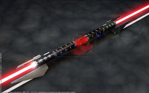 Oc Lightsaber, Double Lightsaber, Republic Star Wars, Temple Guard, Sith Lightsaber, Lightsaber Hilts, Star Wars Ships Design, Lightsaber Design, Red Lightsaber